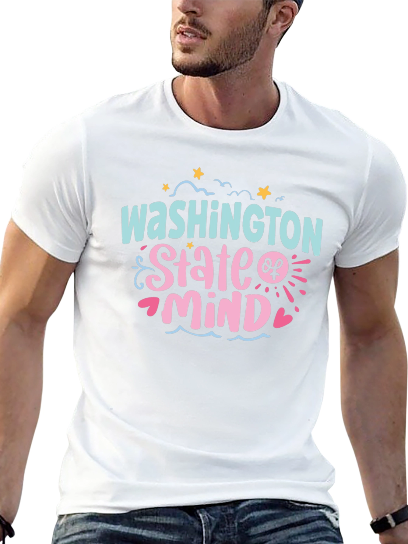 Washington State of Mind Black Graphic Tee