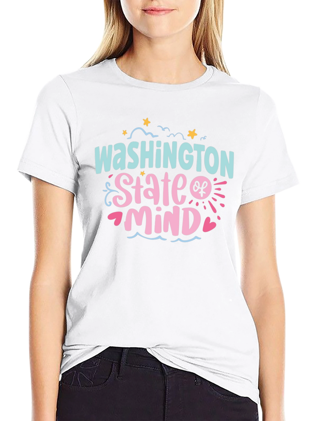 Washington State of Mind Black Graphic Tee