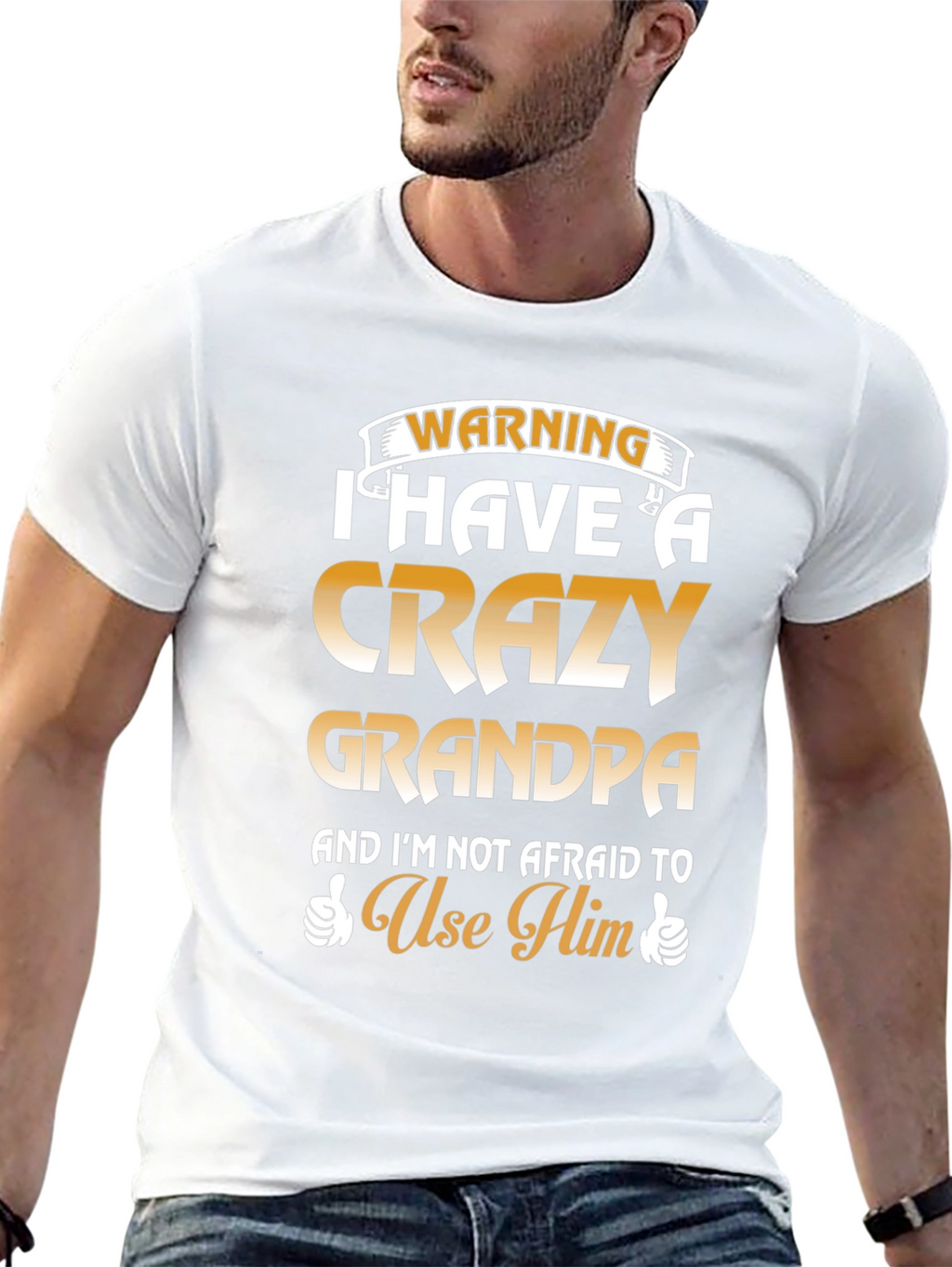 Crazy Grandpa T-Shirt - Warning Funny Graphic Tee