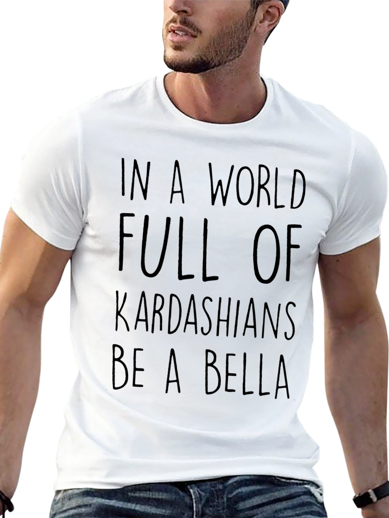Kardashian Bella Graphic Tee - Trendy Slogan T-Shirt