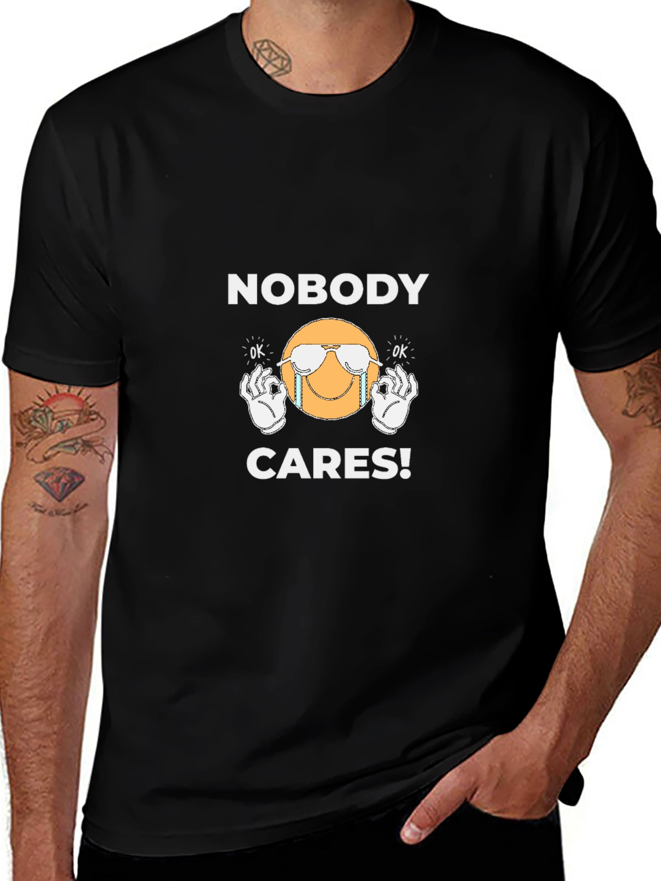 Nobody Cares T-Shirt - Funny Graphic Tee