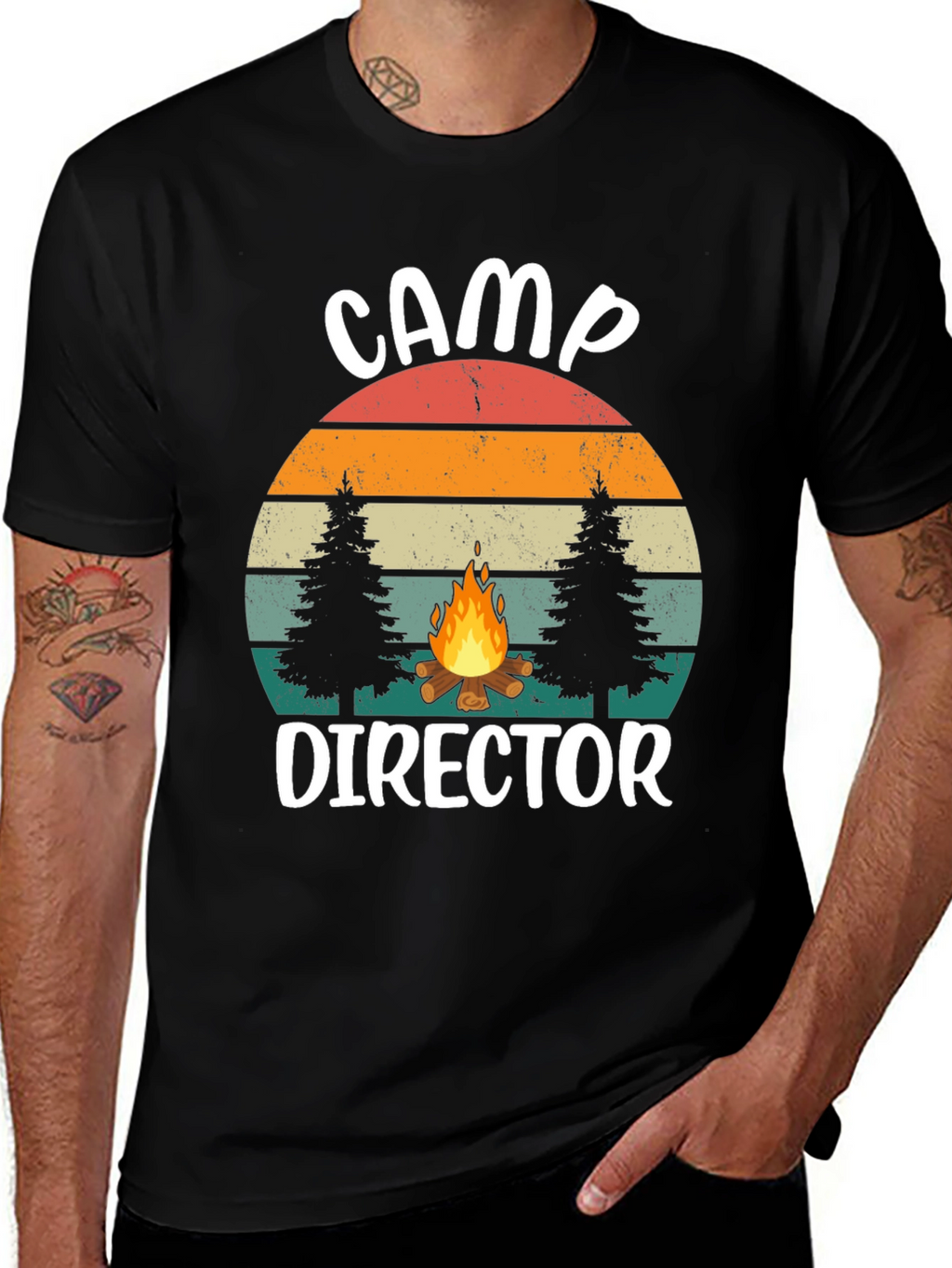 Camp Director Graphic Tee - Retro Camping Shirt