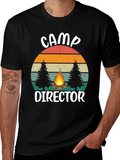 Camp Director Graphic Tee - Retro Camping Shirt