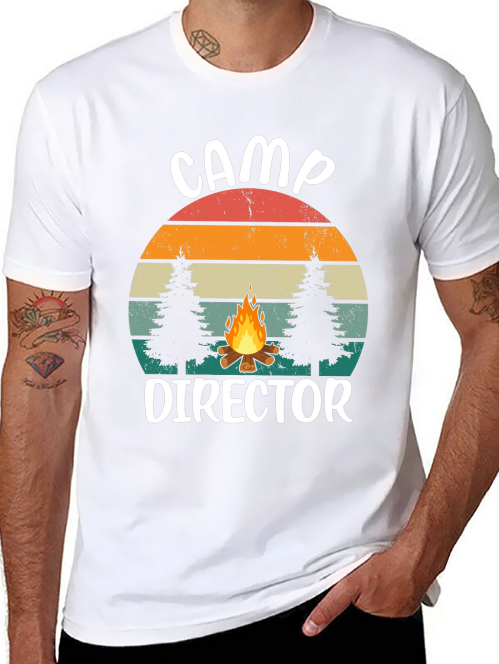 Camp Director Graphic Tee - Retro Camping Shirt