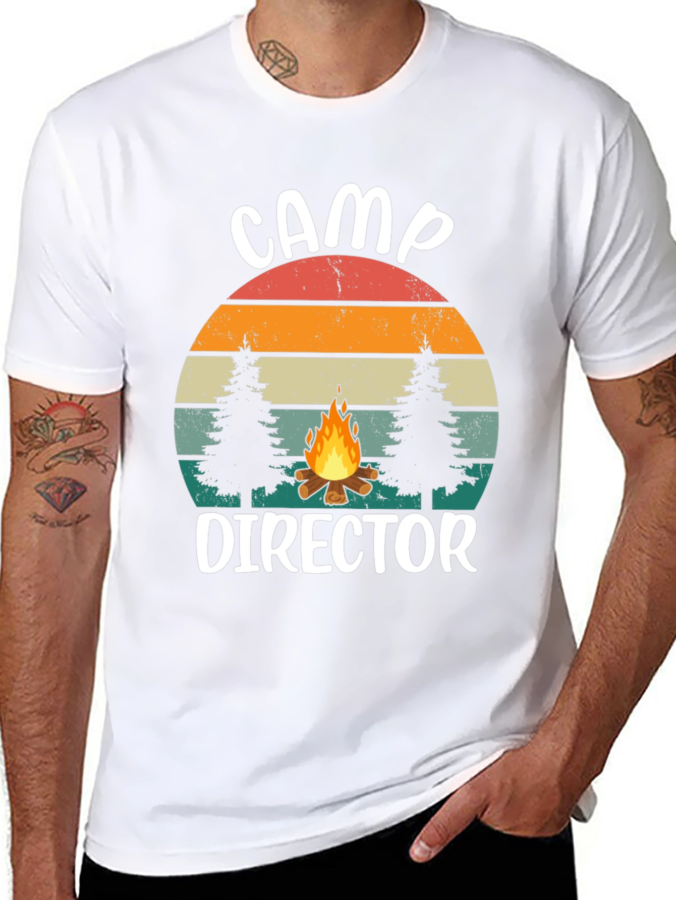 Camp Director Graphic Tee - Retro Camping Shirt