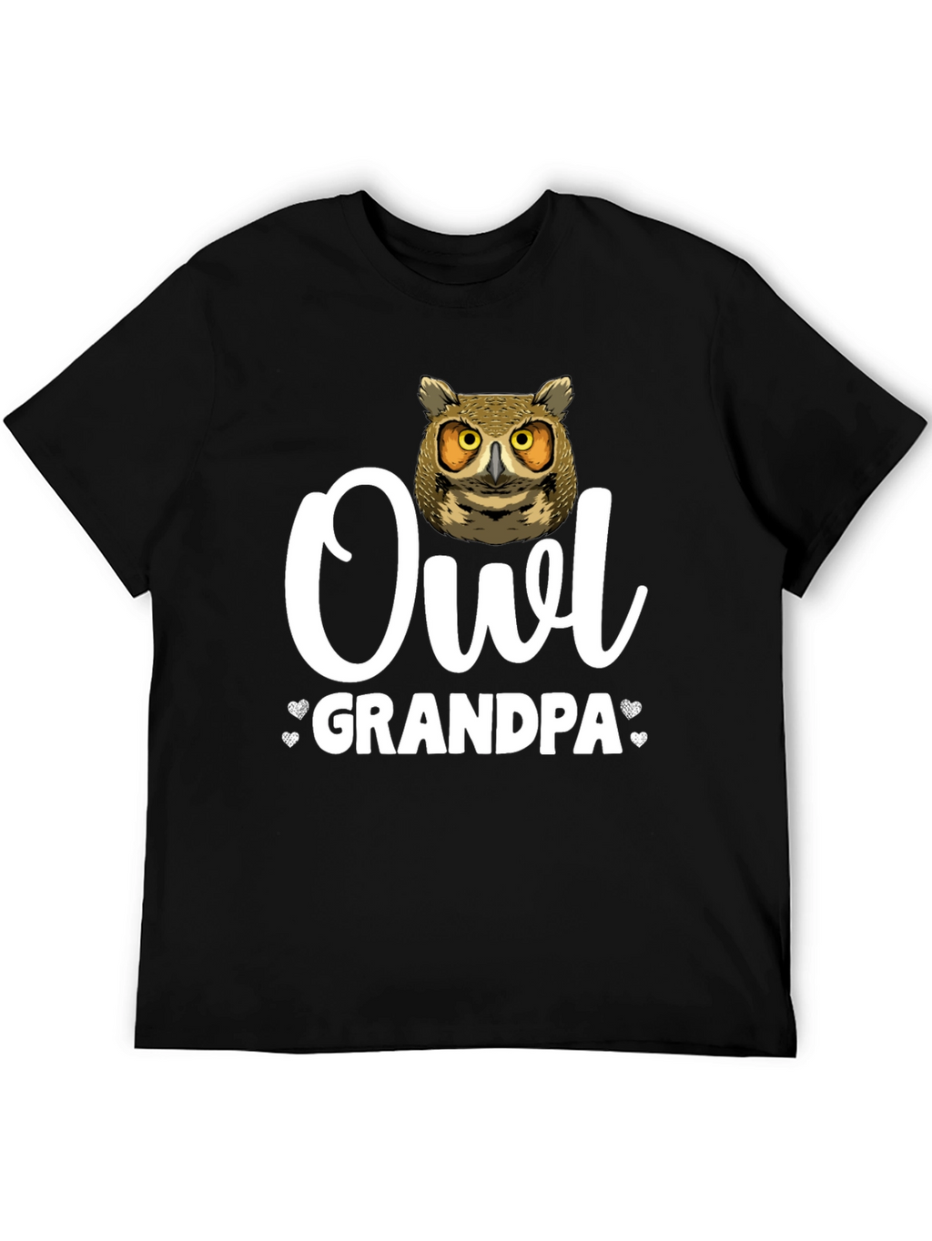 Owl Grandpa T-Shirt - Unique Animal Lover Gift
