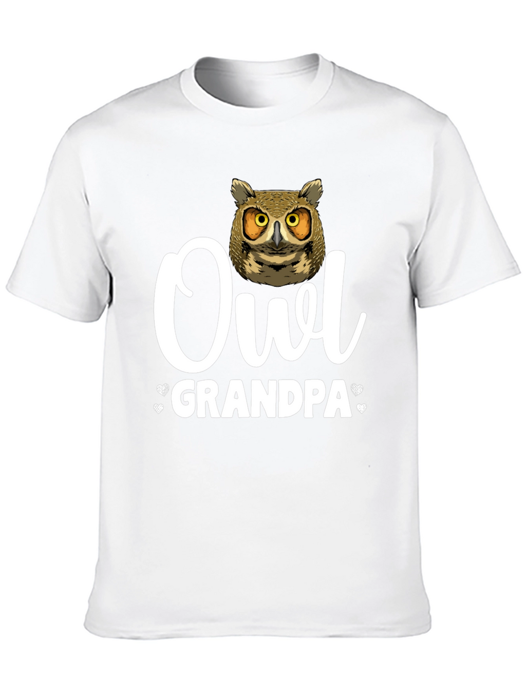 Owl Grandpa T-Shirt - Unique Animal Lover Gift
