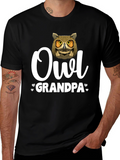Owl Grandpa T-Shirt - Unique Animal Lover Gift