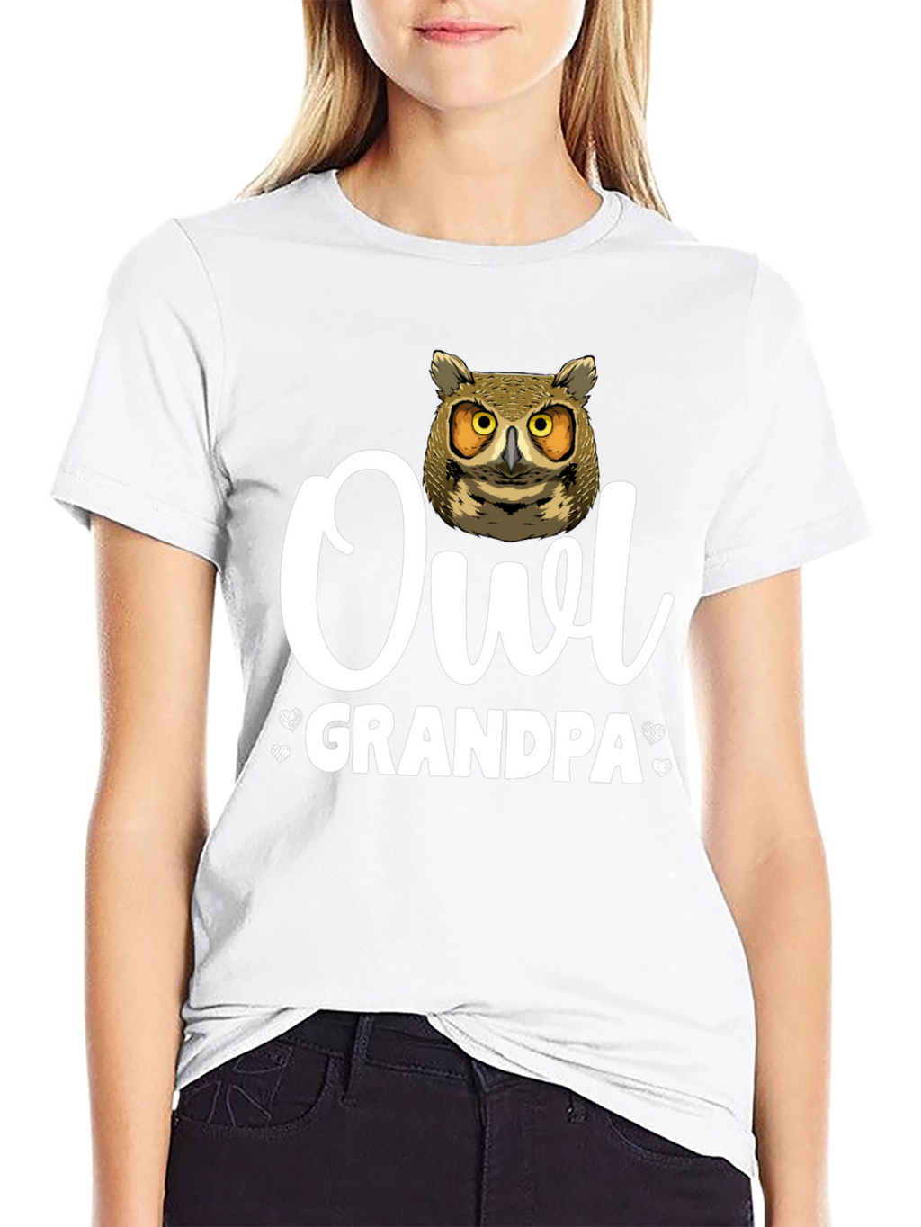 Owl Grandpa T-Shirt - Unique Animal Lover Gift