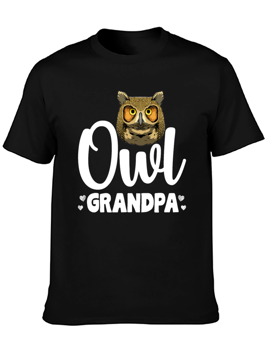 Owl Grandpa T-Shirt - Unique Animal Lover Gift