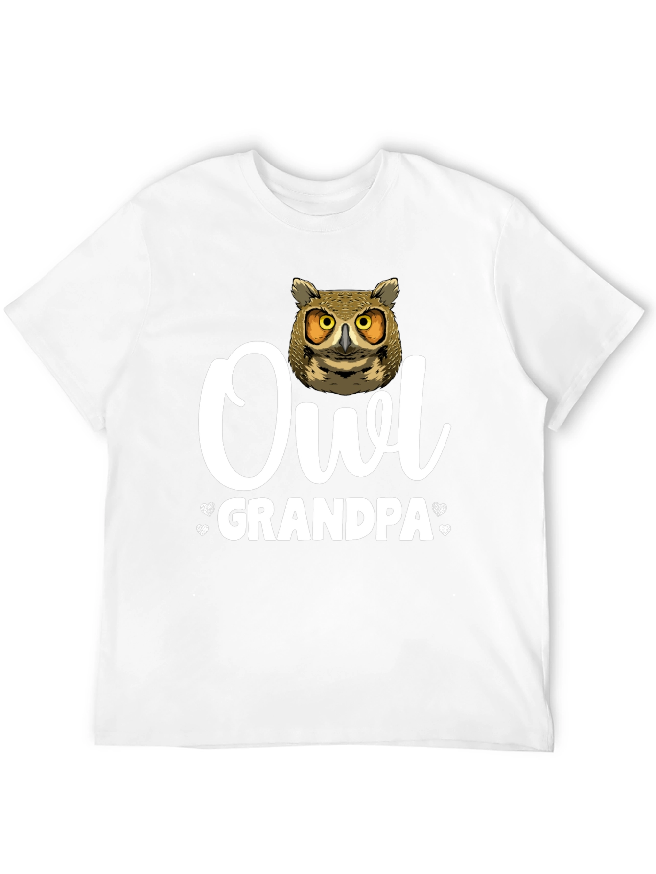 Owl Grandpa T-Shirt - Unique Animal Lover Gift