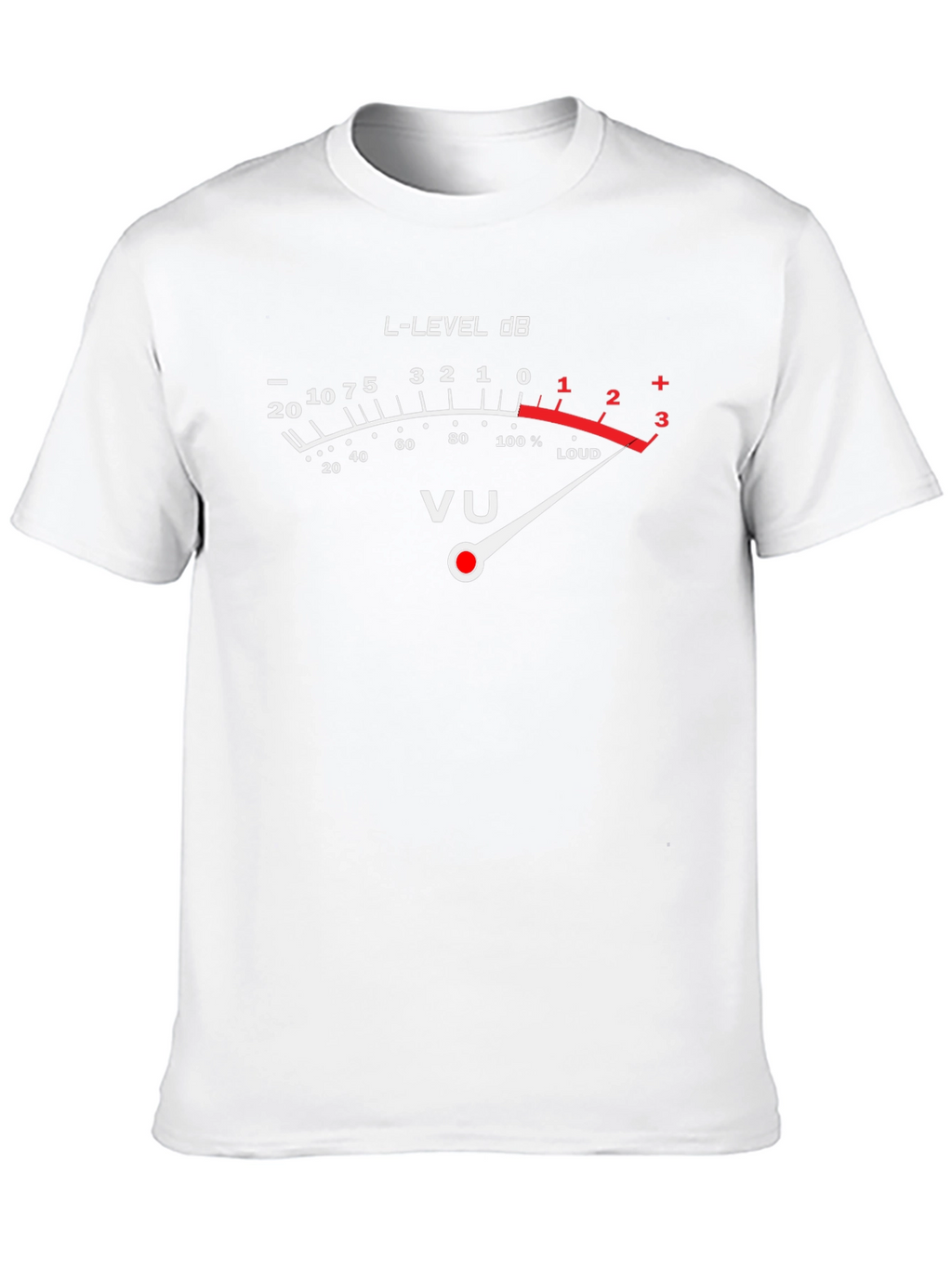 VU Meter Graphic Tee - Loud Music T-Shirt