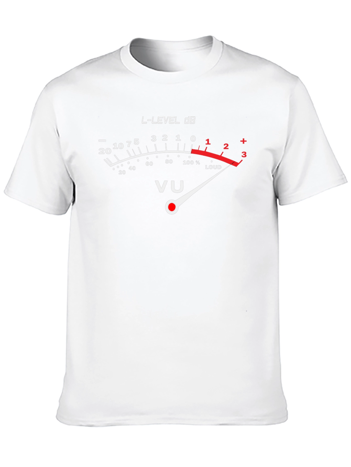 VU Meter Graphic Tee - Loud Music T-Shirt