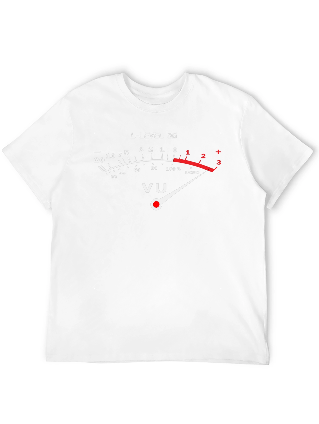 VU Meter Graphic Tee - Loud Music T-Shirt