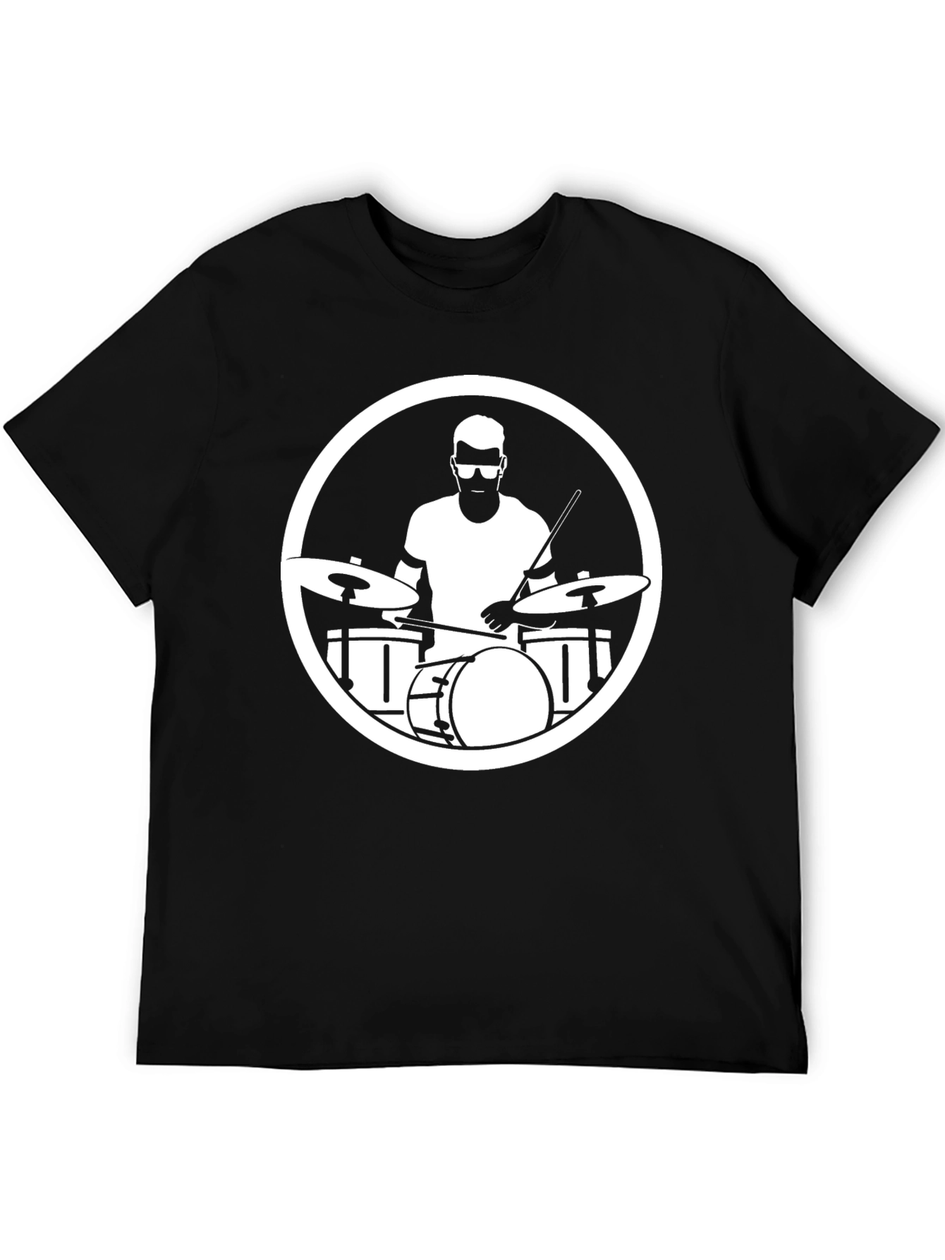 Drummer Graphic Tee - Black