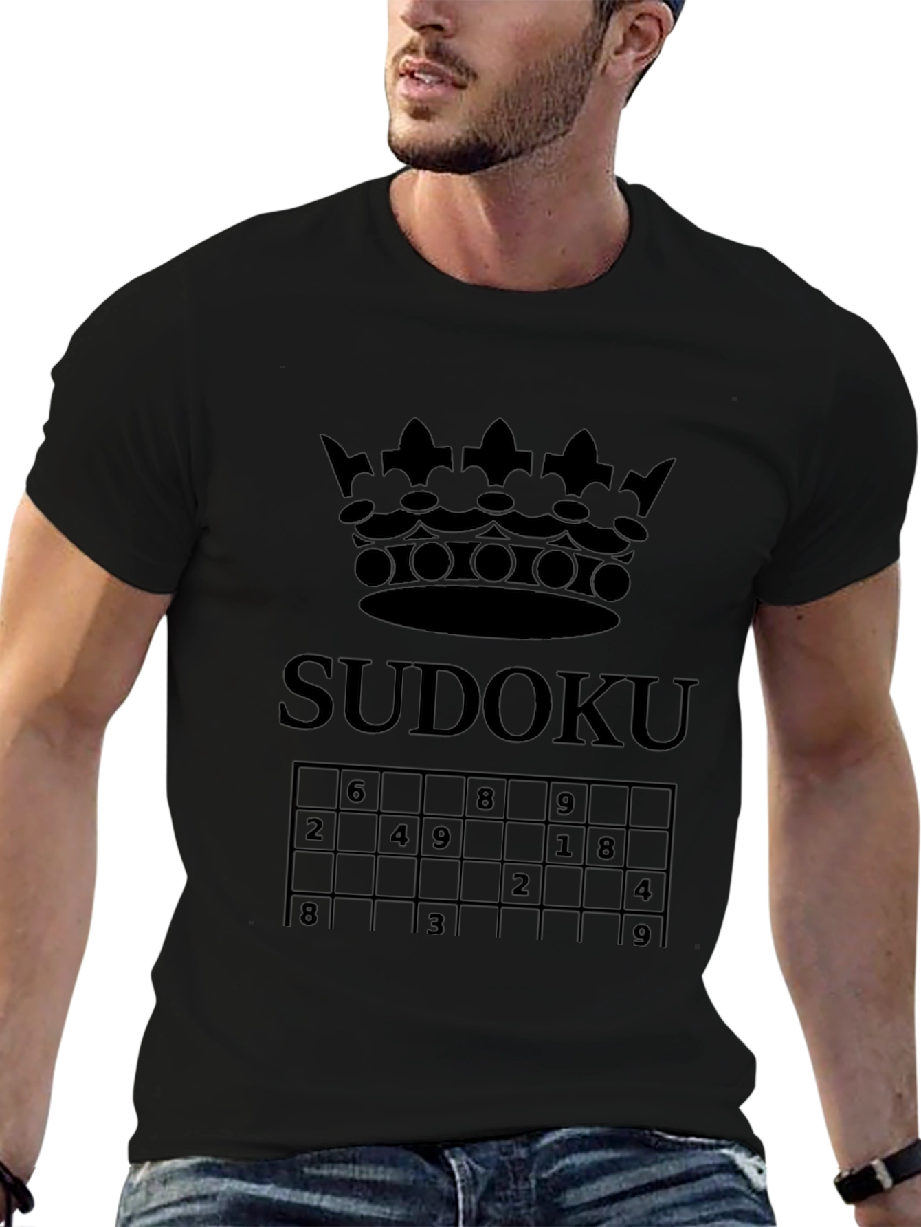 Sudoku Crown Graphic T-Shirt