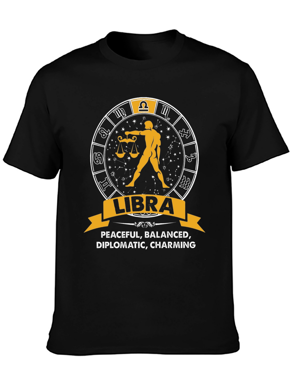Libra Zodiac Sign T-Shirt - Peaceful Balanced Charming Tee