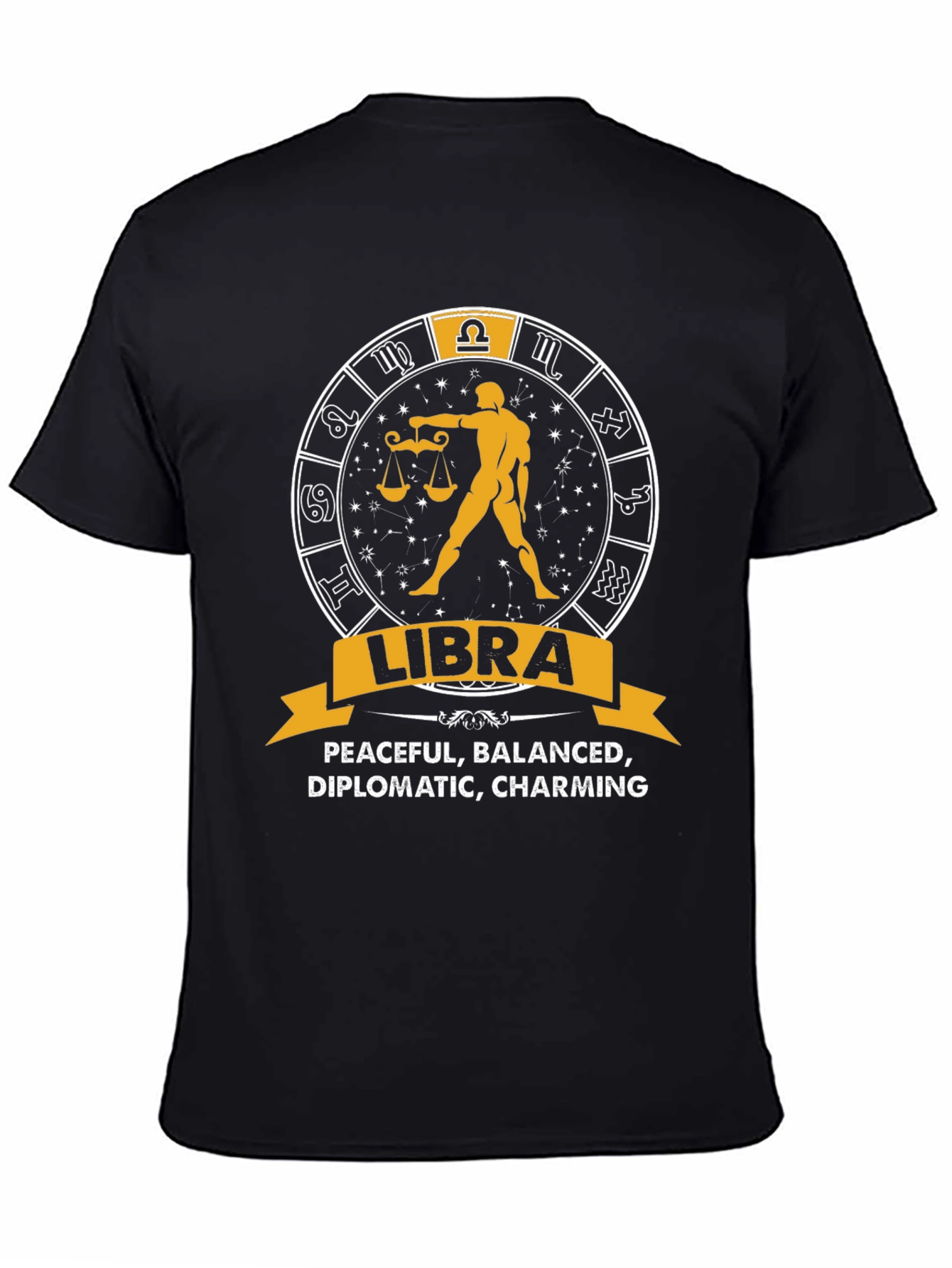 Libra Zodiac Sign T-Shirt - Peaceful Balanced Charming Tee