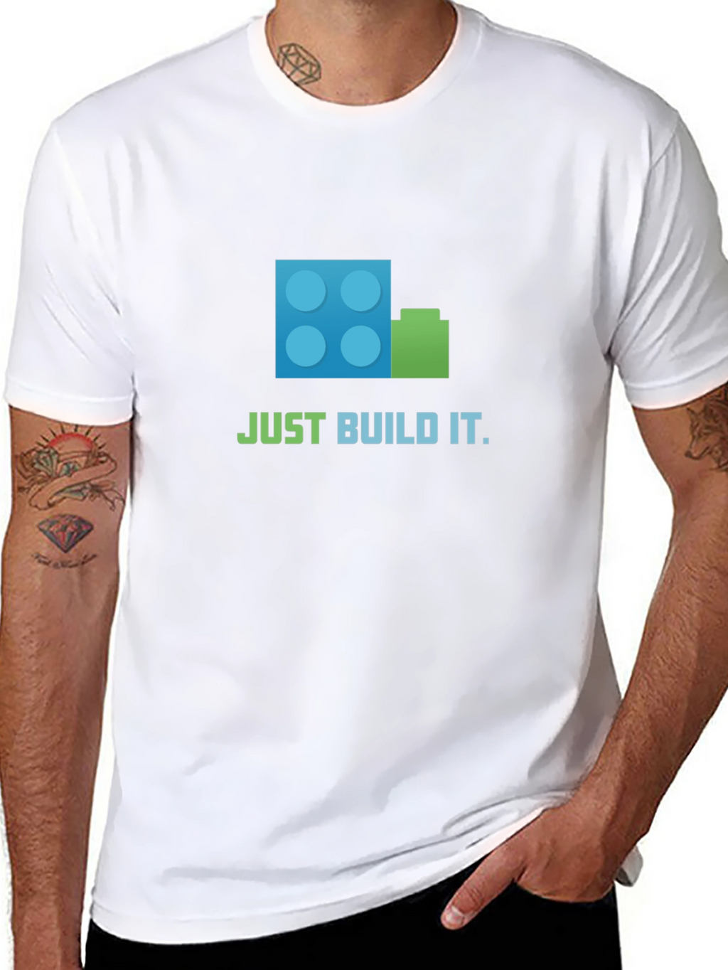 Just Build It T-Shirt - Black