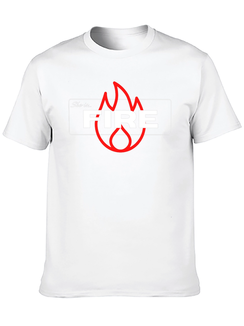 She is Fire Graphic T-Shirt - Trendy Casual Tee