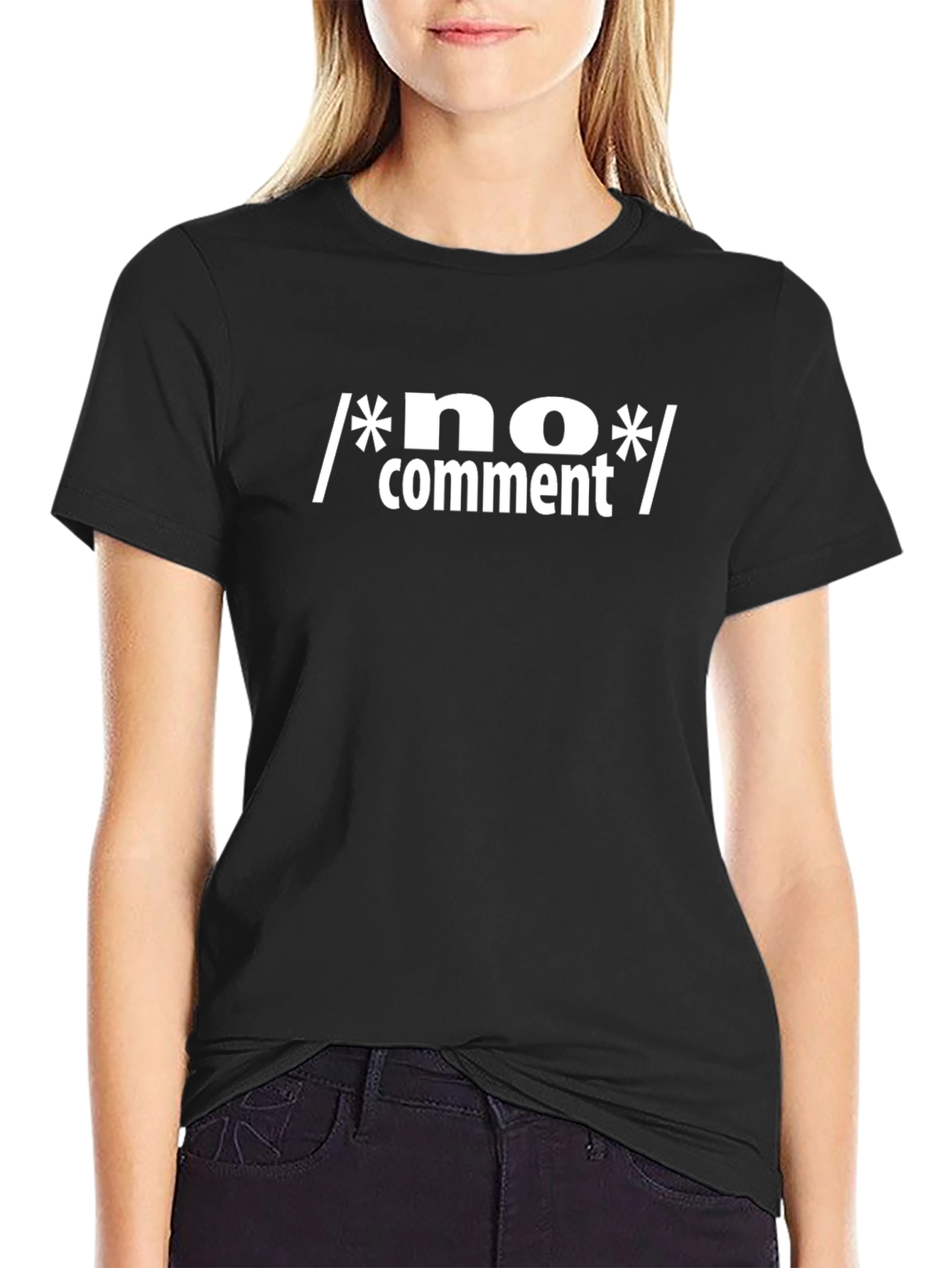 No Comment Graphic Tee - Programmer Humor T-Shirt
