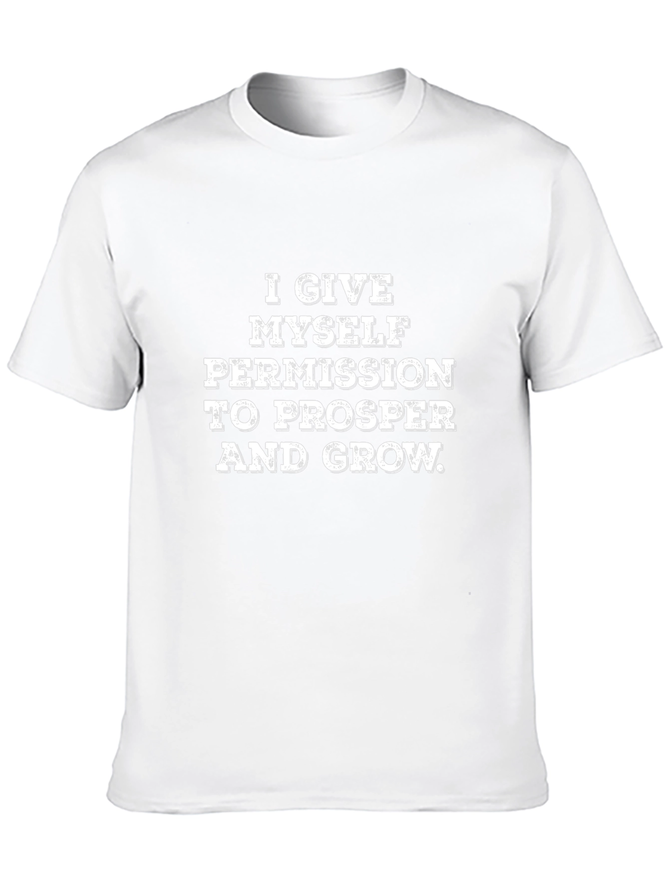 Motivational Graphic Tee - I Give Myself Permission