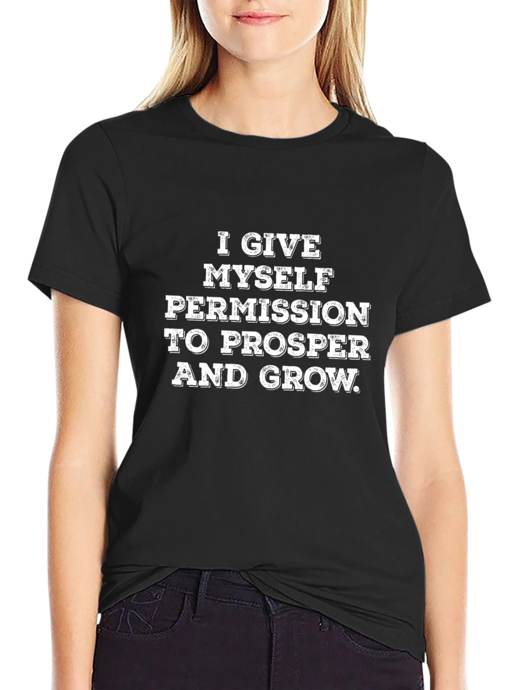 Motivational Graphic Tee - I Give Myself Permission