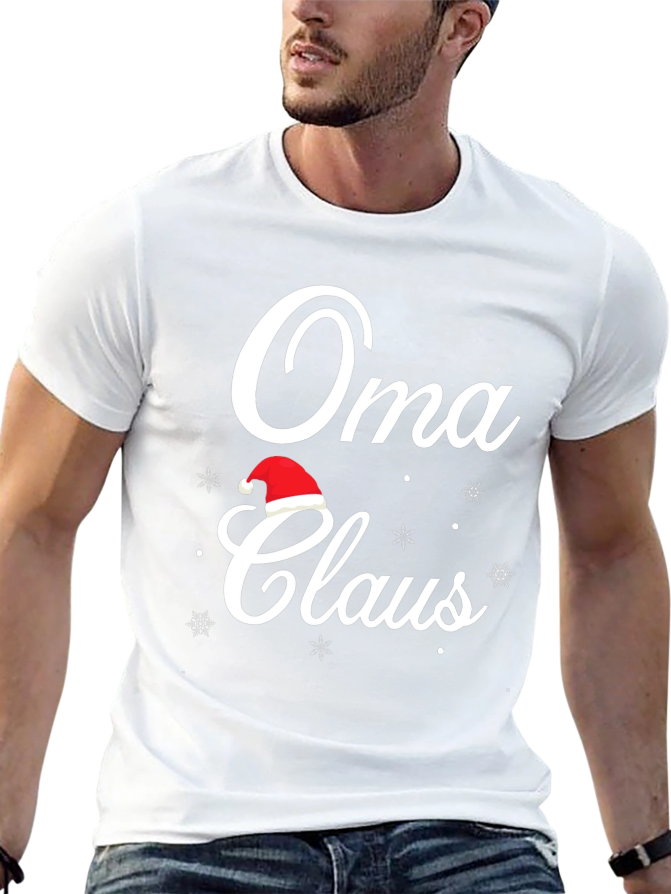 Oma Claus Christmas T-Shirt Holiday Tee