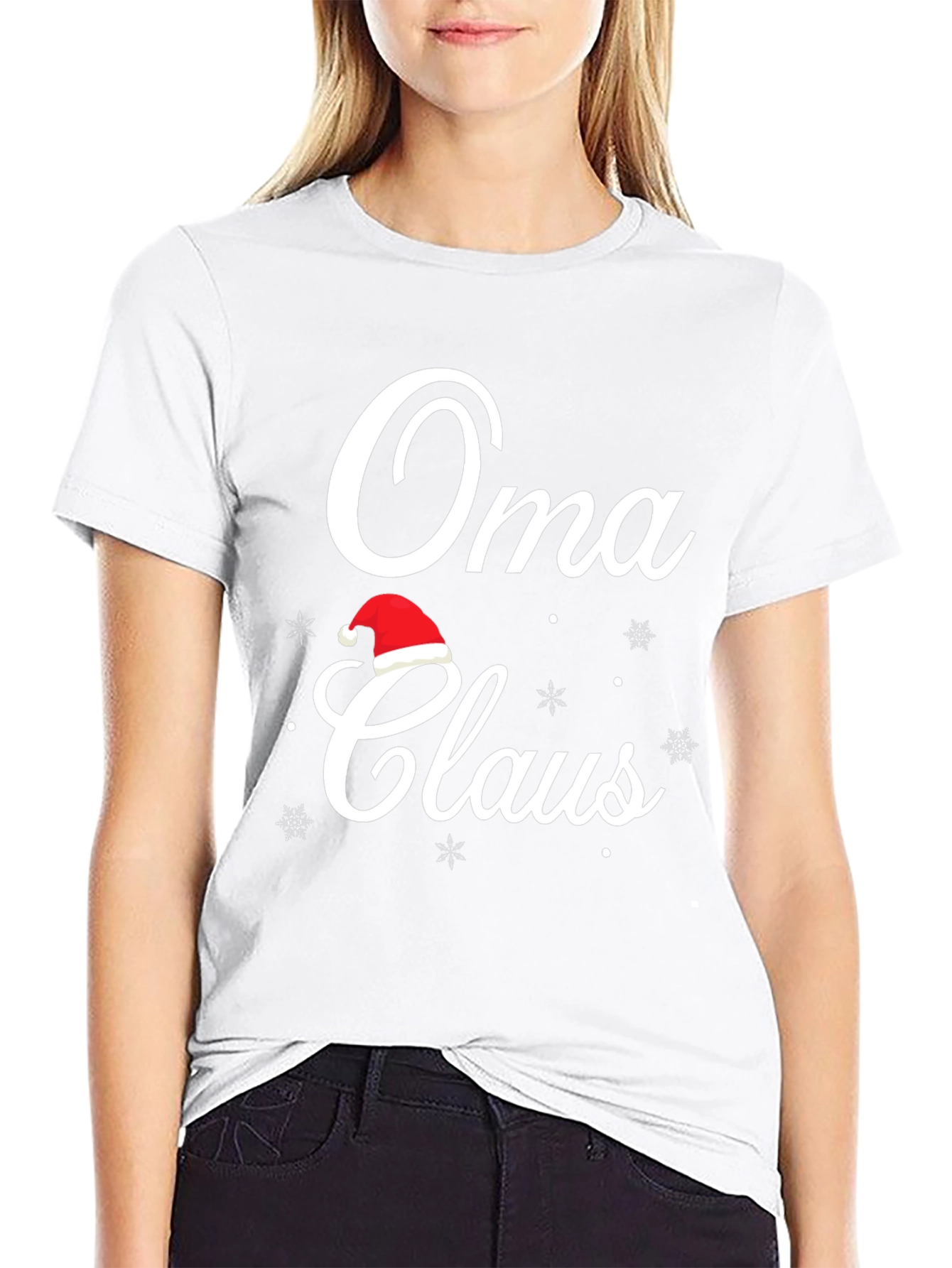 Oma Claus Christmas T-Shirt Holiday Tee