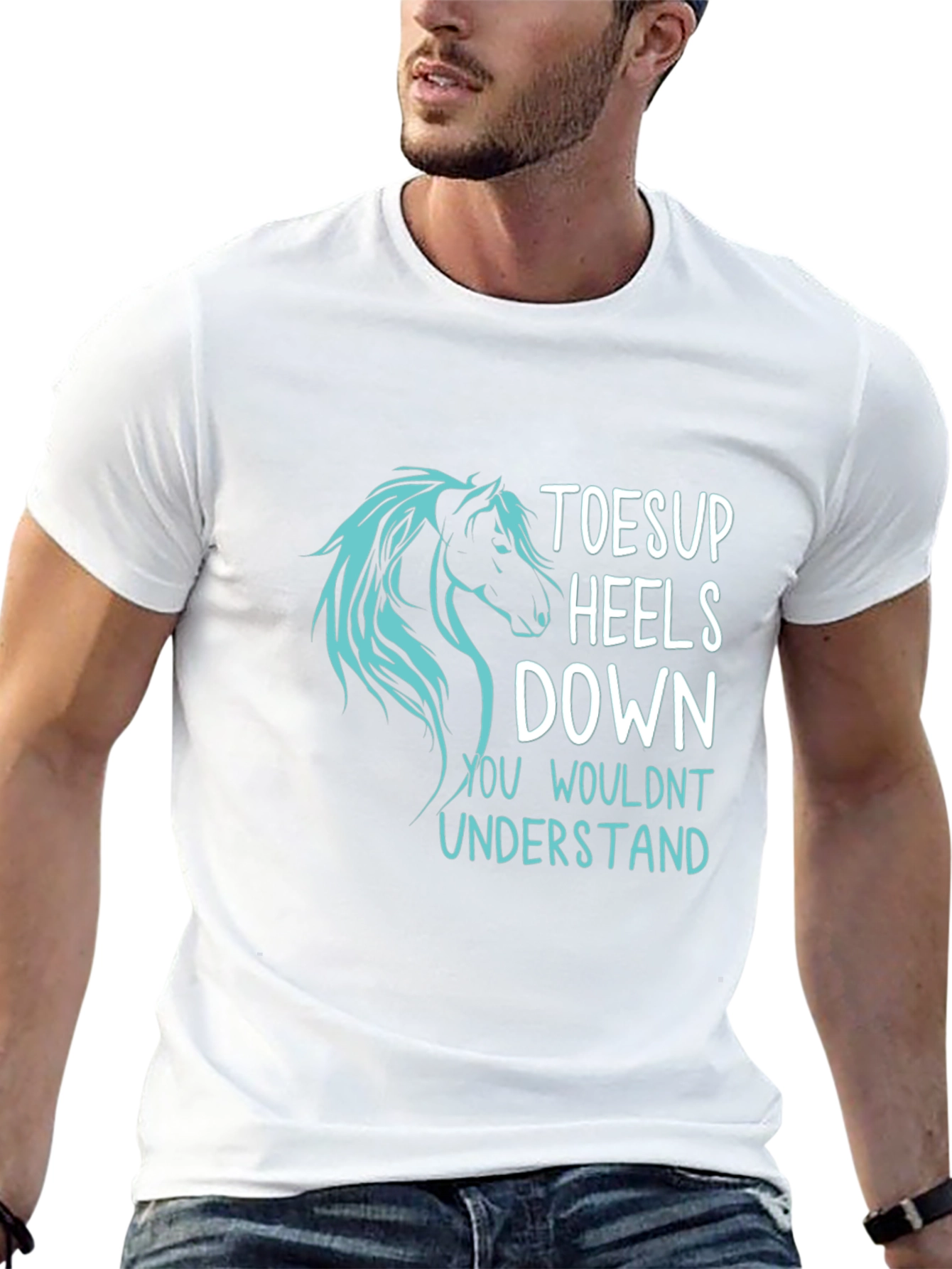 Toes Up Heels Down Horse T-Shirt