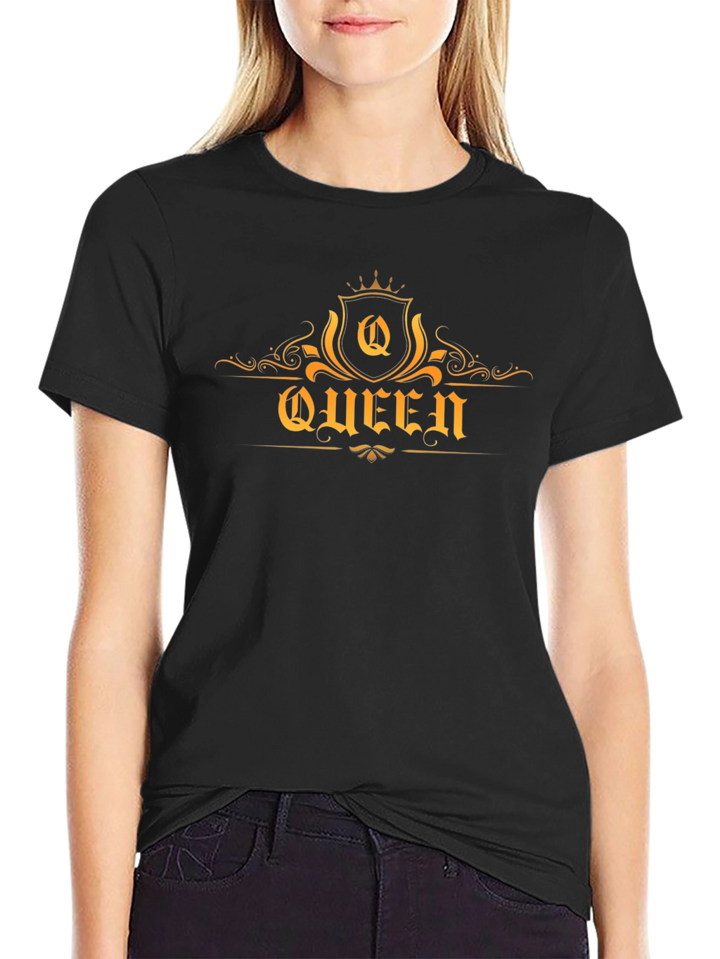 Queen Graphic Tee - Stylish Black T-Shirt