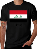 Iraq Flag T-Shirt - Black
