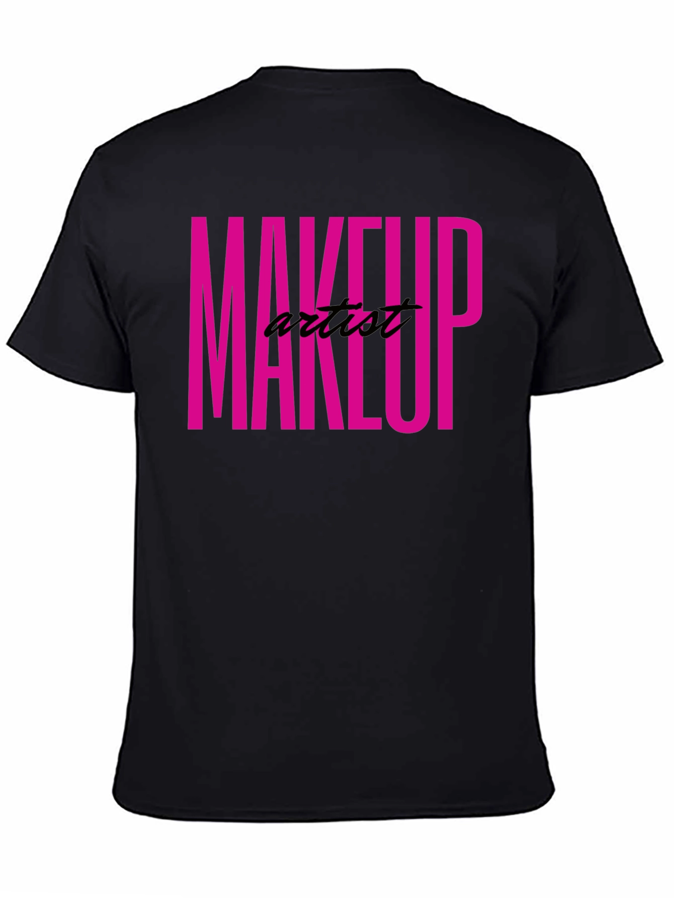 Makeup Artist Tee - Bold Pink Graphic T-Shirt