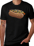 Hot Dog Graphic T-Shirt - Unisex Casual Tee