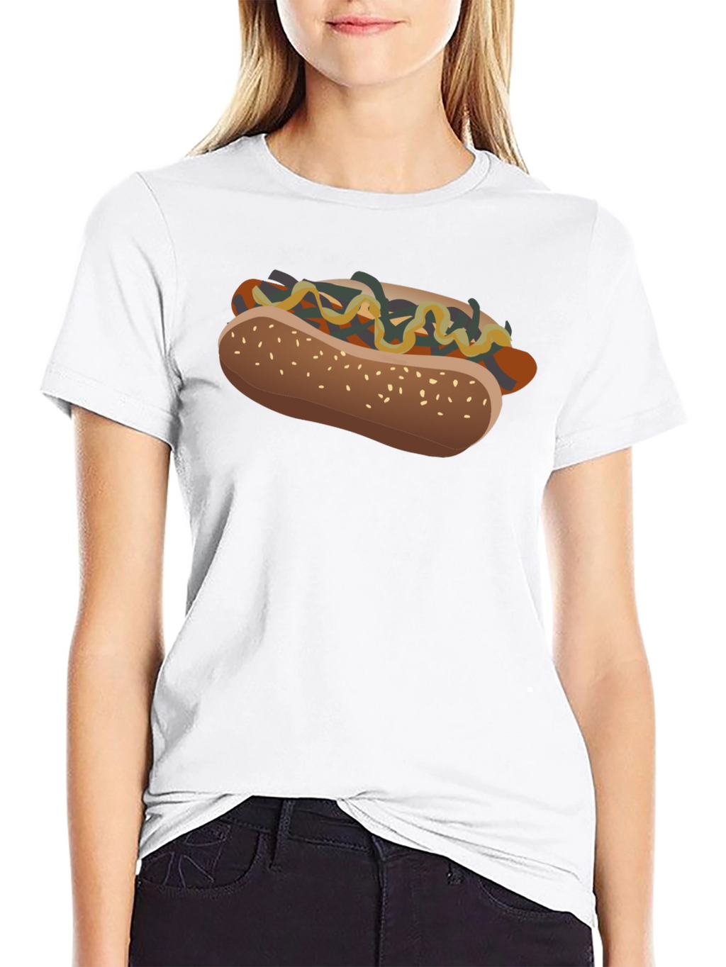 Hot Dog Graphic T-Shirt - Unisex Casual Tee