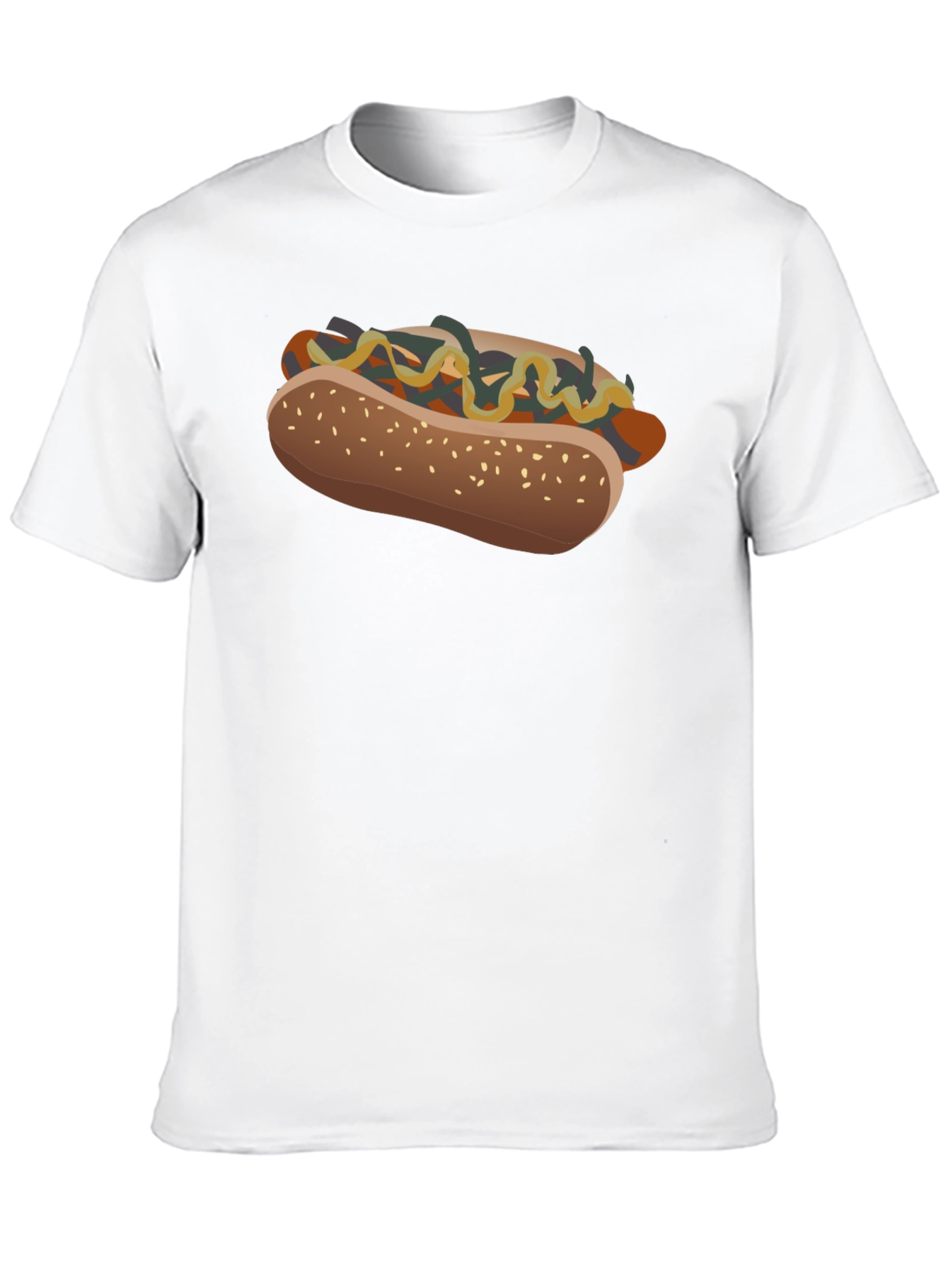 Hot Dog Graphic T-Shirt - Unisex Casual Tee