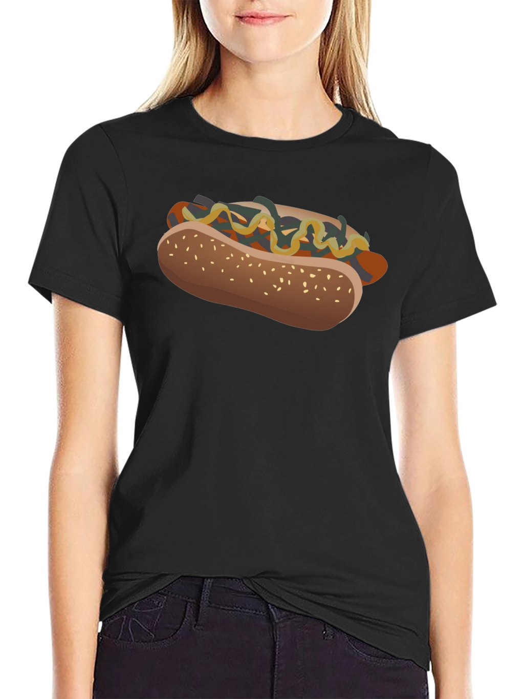 Hot Dog Graphic T-Shirt - Unisex Casual Tee
