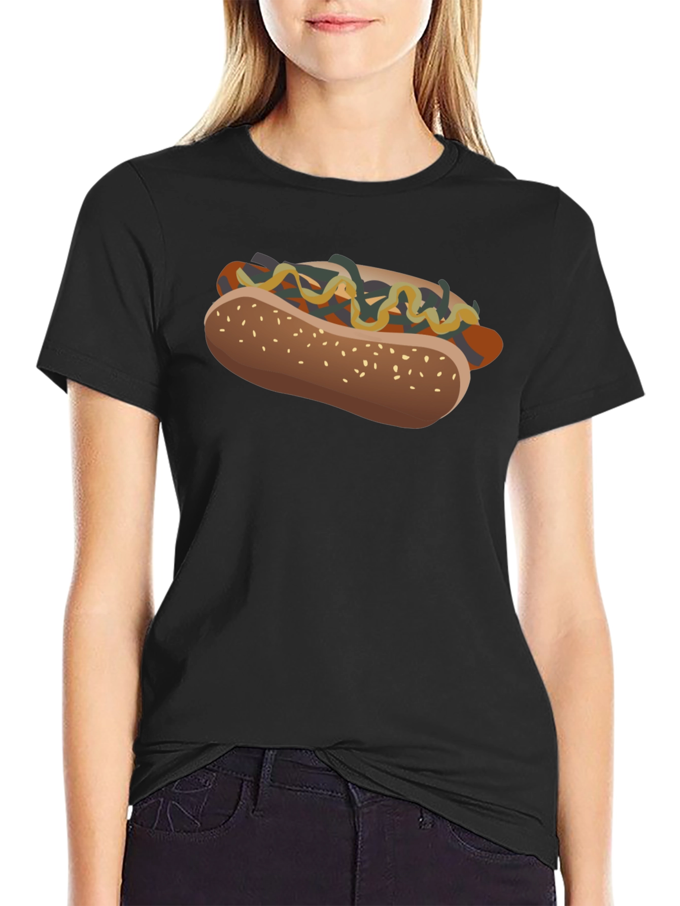 Hot Dog Graphic T-Shirt - Unisex Casual Tee