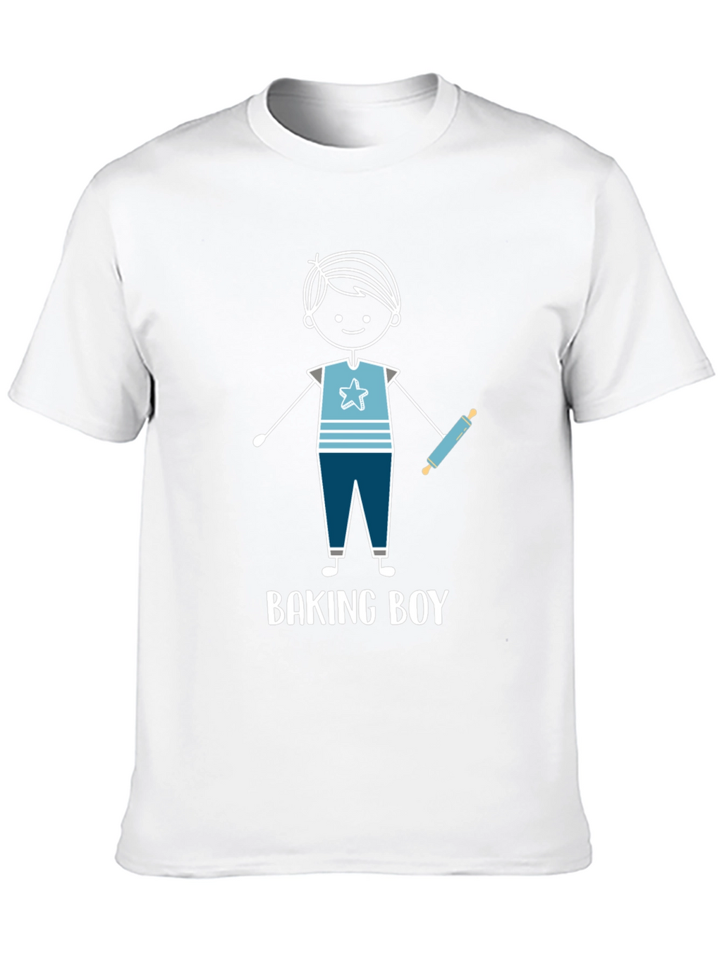 Baking Boy Graphic Tee - Cute Baker Design
