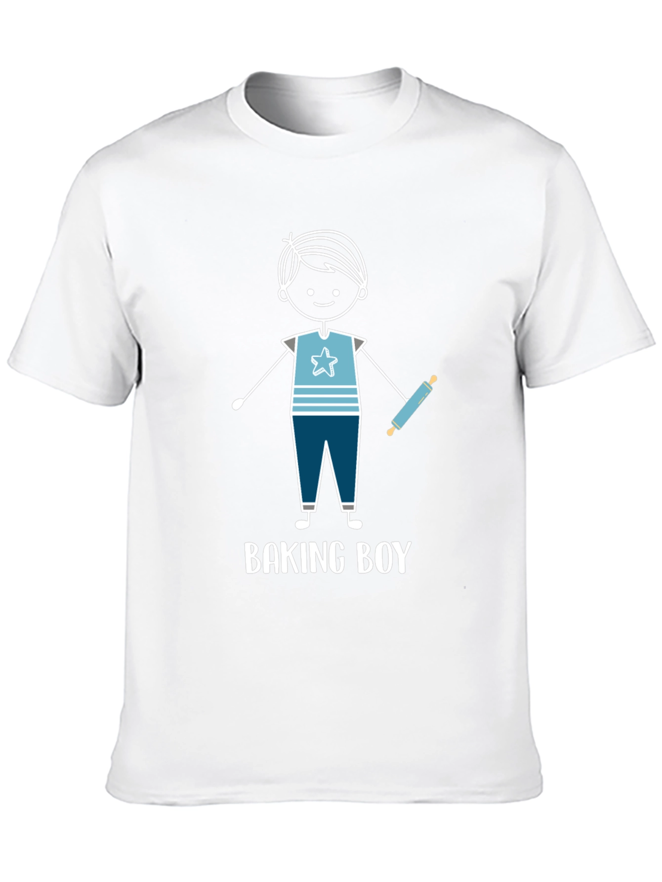 Baking Boy Graphic Tee - Cute Baker Design