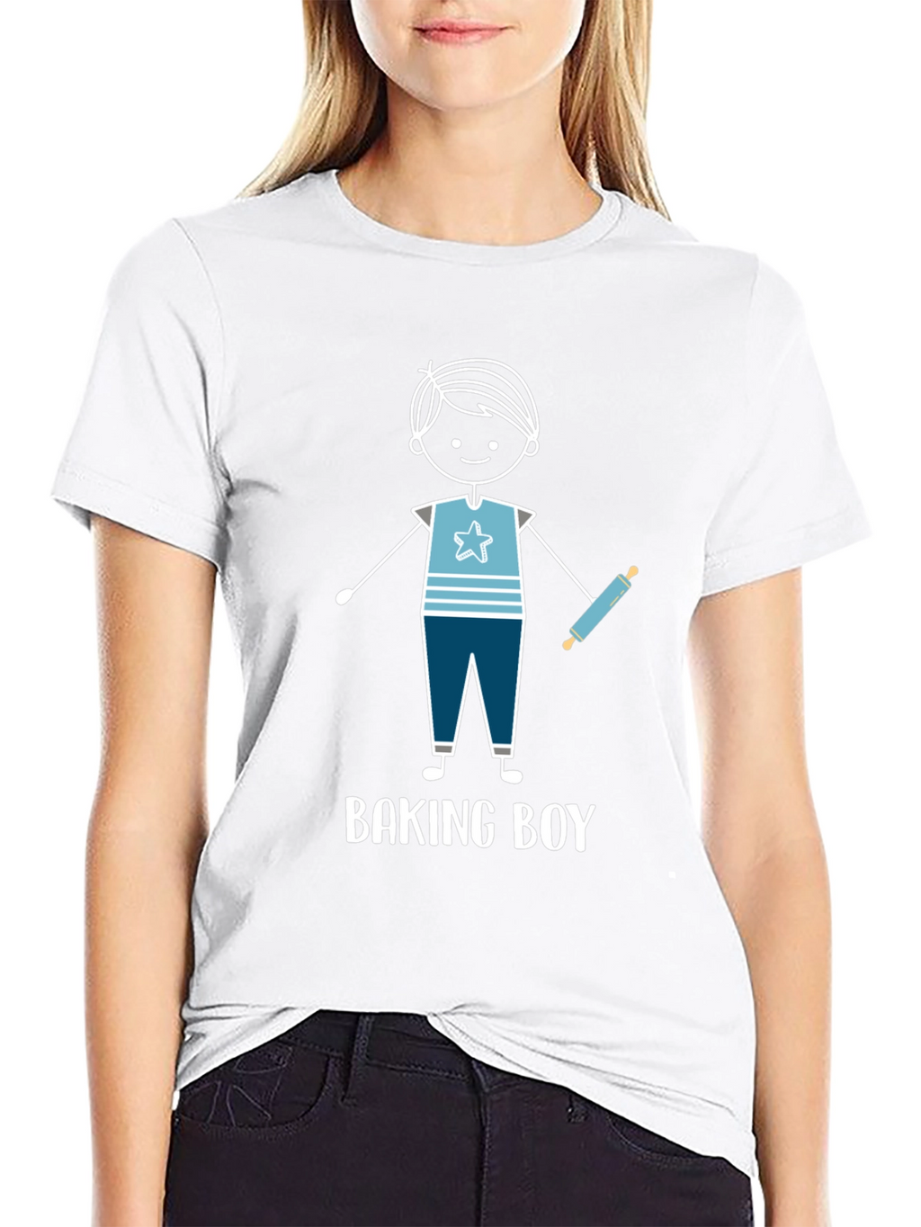 Baking Boy Graphic Tee - Cute Baker Design