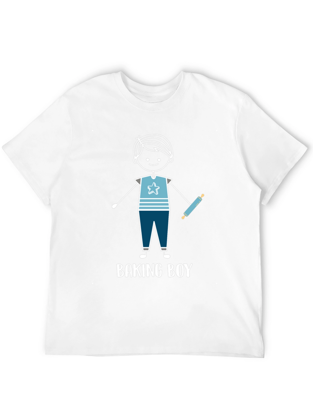 Baking Boy Graphic Tee - Cute Baker Design