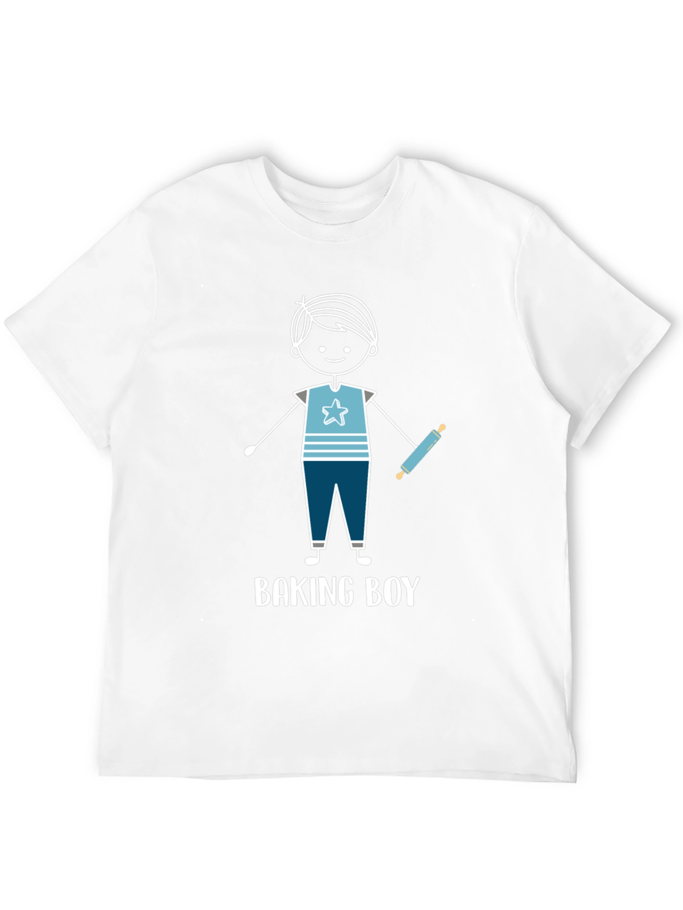 Baking Boy Graphic Tee - Cute Baker Design