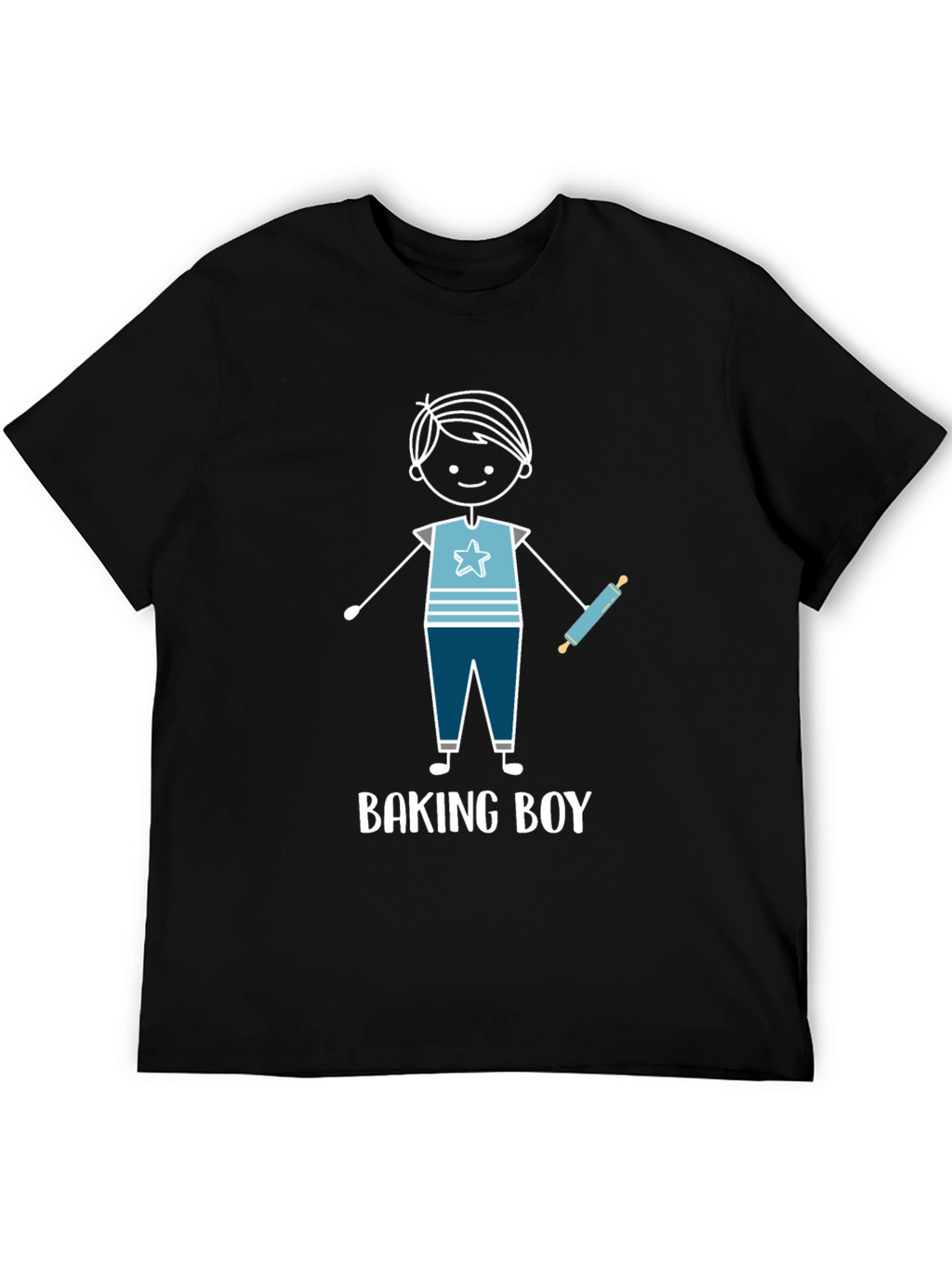 Baking Boy Graphic Tee - Cute Baker Design