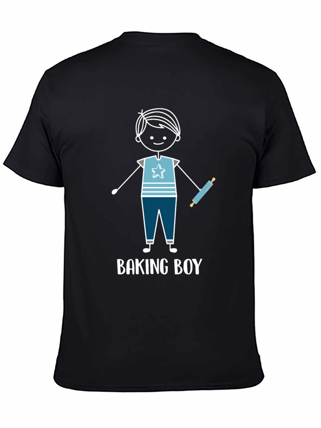 Baking Boy Graphic Tee - Cute Baker Design