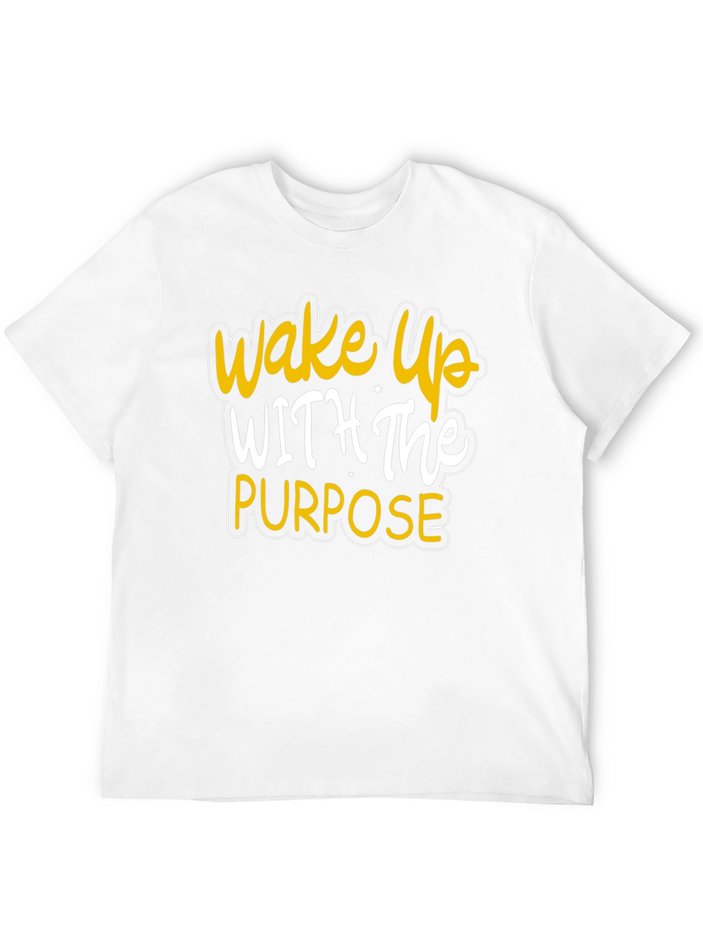 Wake Up With Purpose Black Graphic Tee
