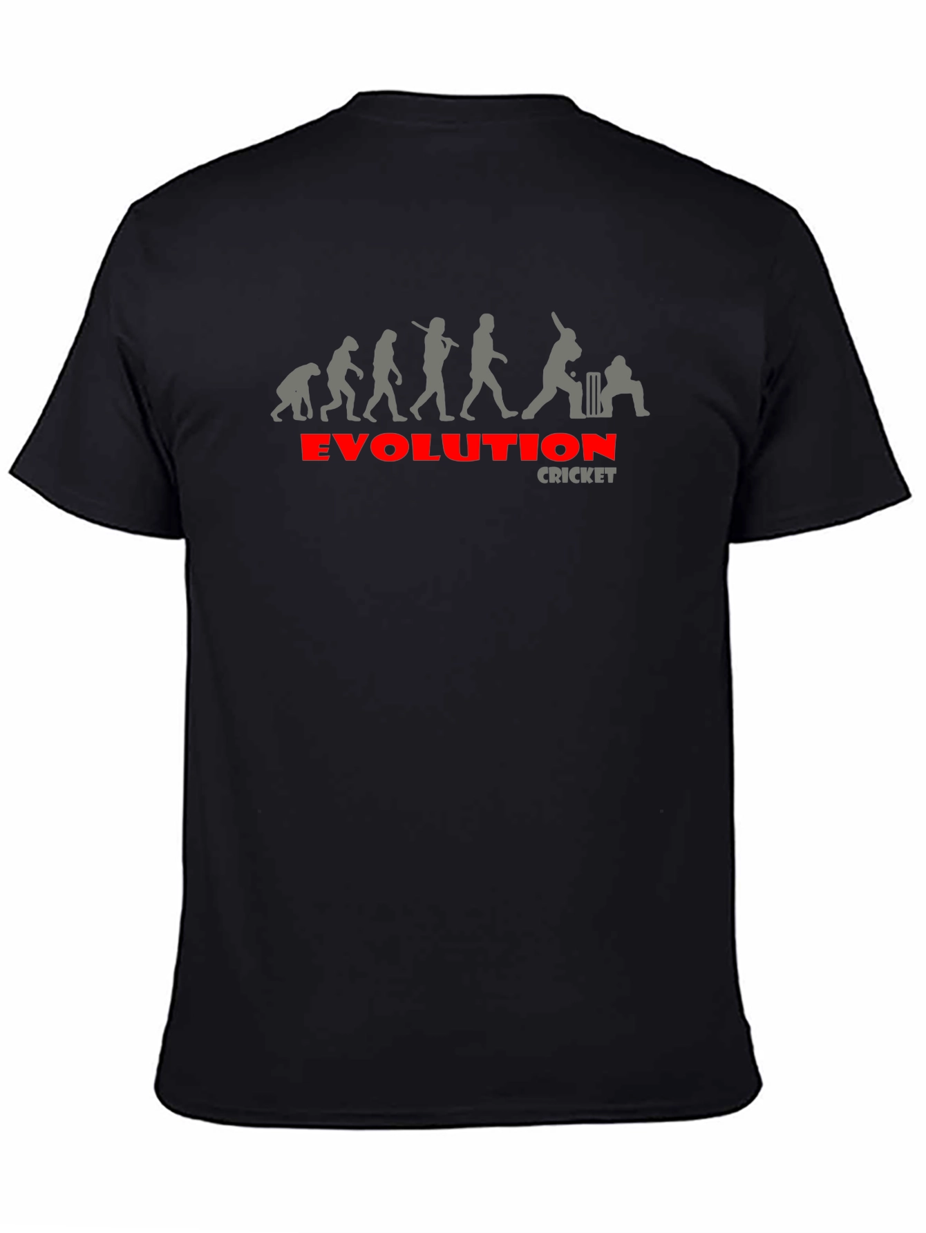 Cricket Evolution T-Shirt - Fun Graphic Tee for Cricket Fans