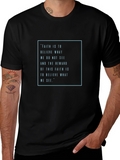 Faith Quote Graphic Tee - Inspirational Mens T-Shirt