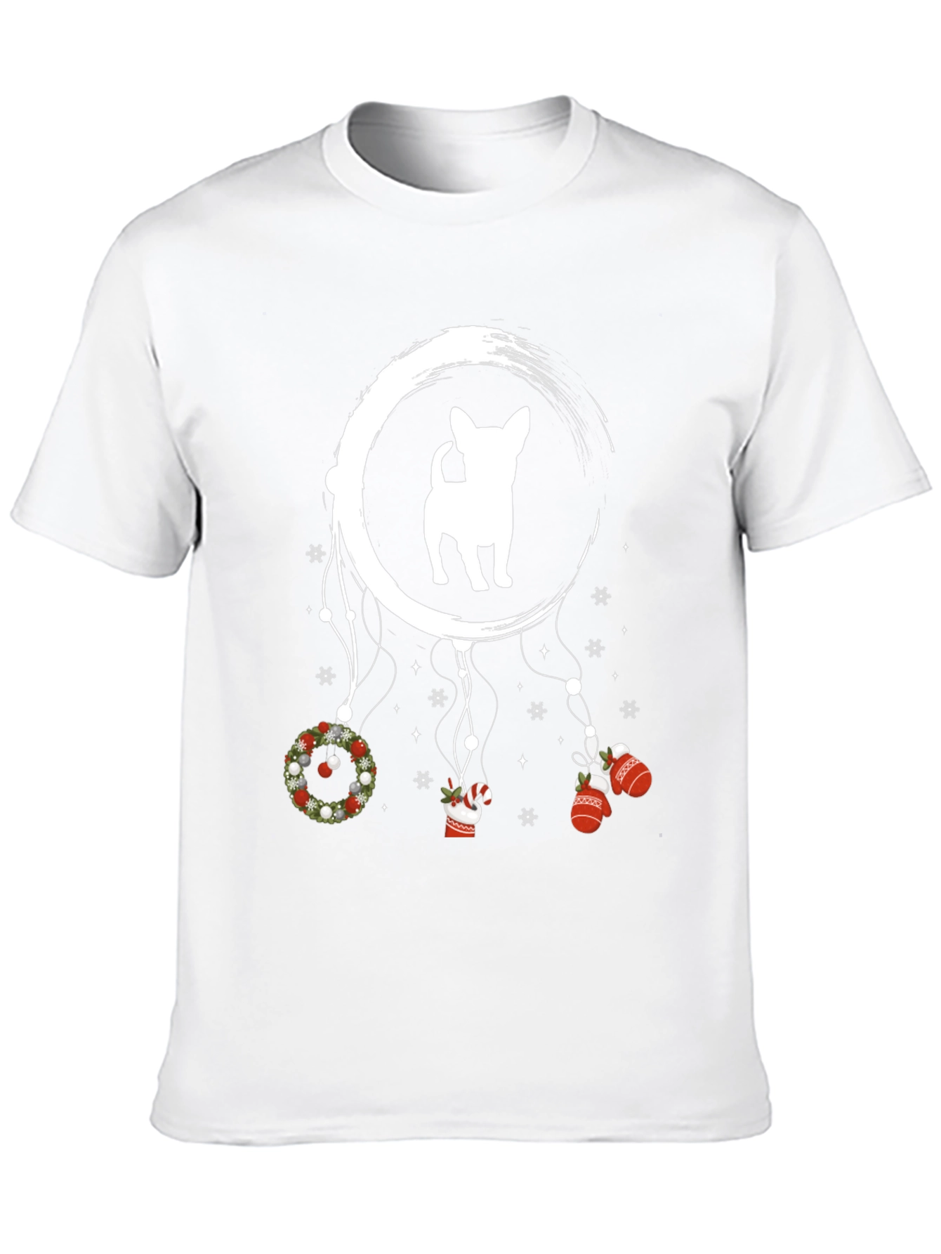 Christmas Dog T-Shirt Holiday Dreamcatcher Tee