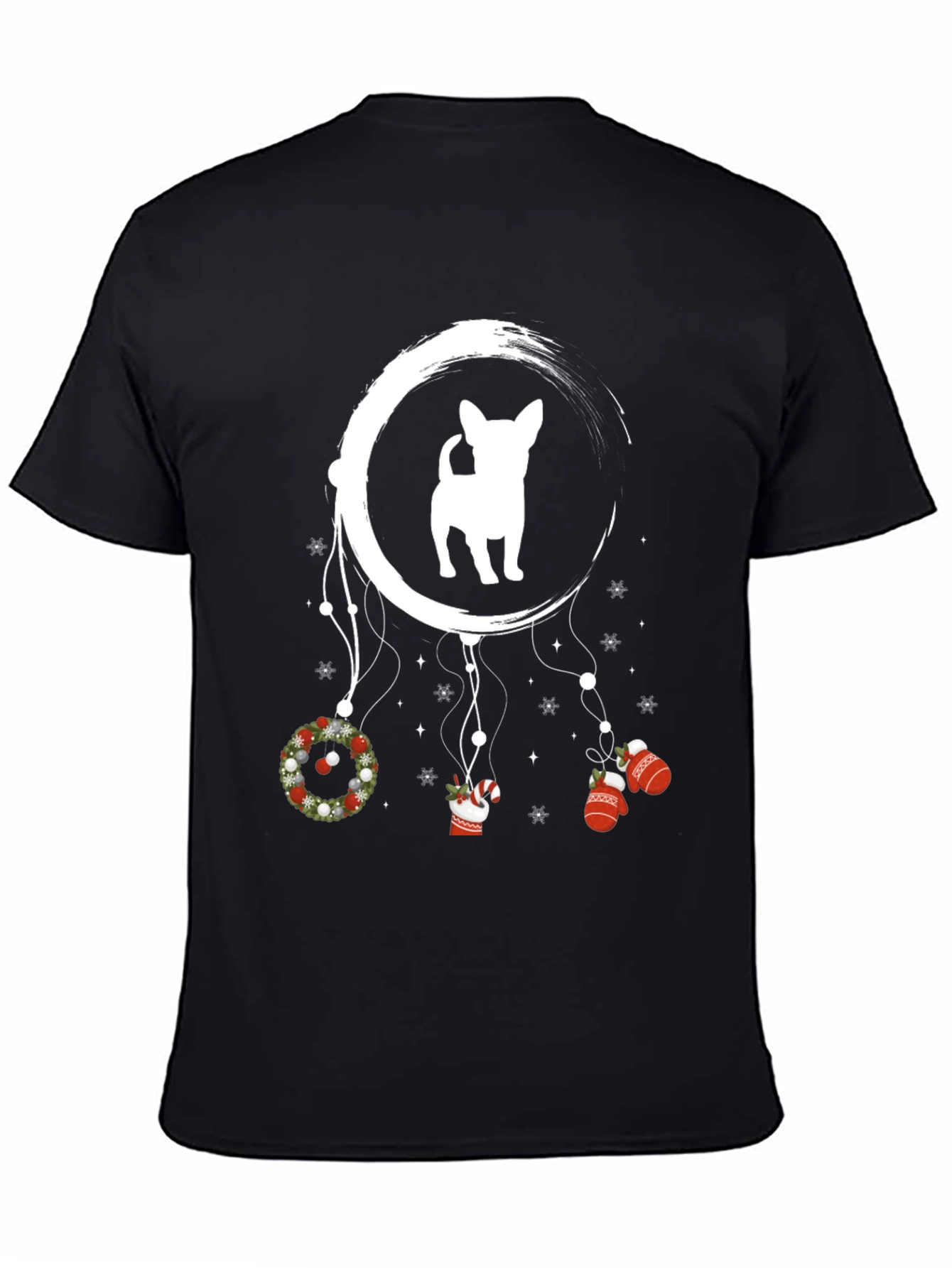 Christmas Dog T-Shirt Holiday Dreamcatcher Tee